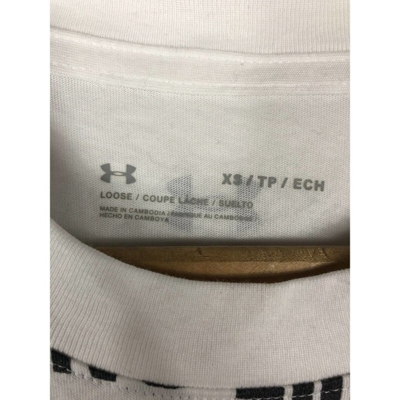 Under Armour International Women's Day T Shirt XS Loose Oversized White NEW - Picture 4 of 5